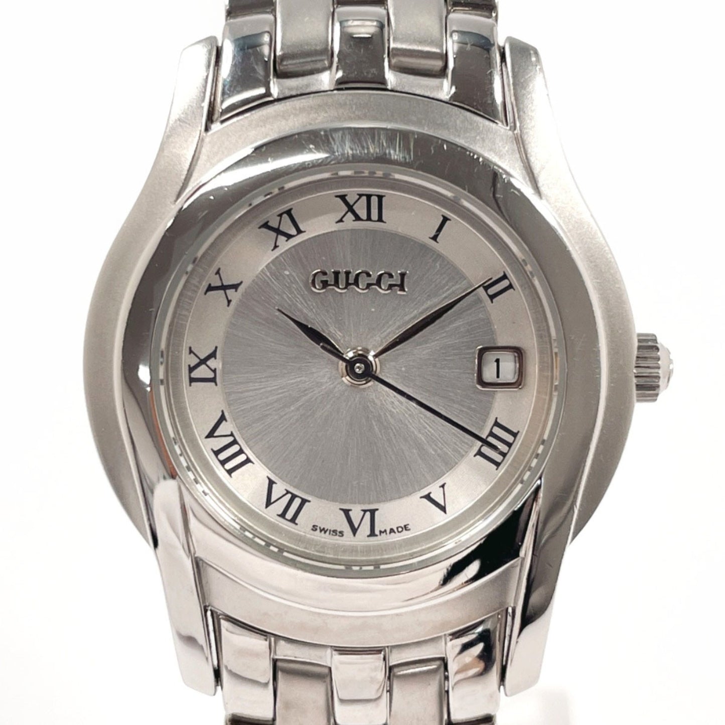 Gucci 5500L Watch Stainless Steel/Stainless Steel Silver Quartz Dial