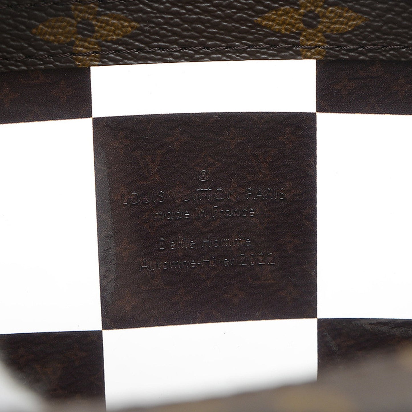 Louis Vuitton Monogram Chess Slim Soft Trunk Shoulder Bag M20871