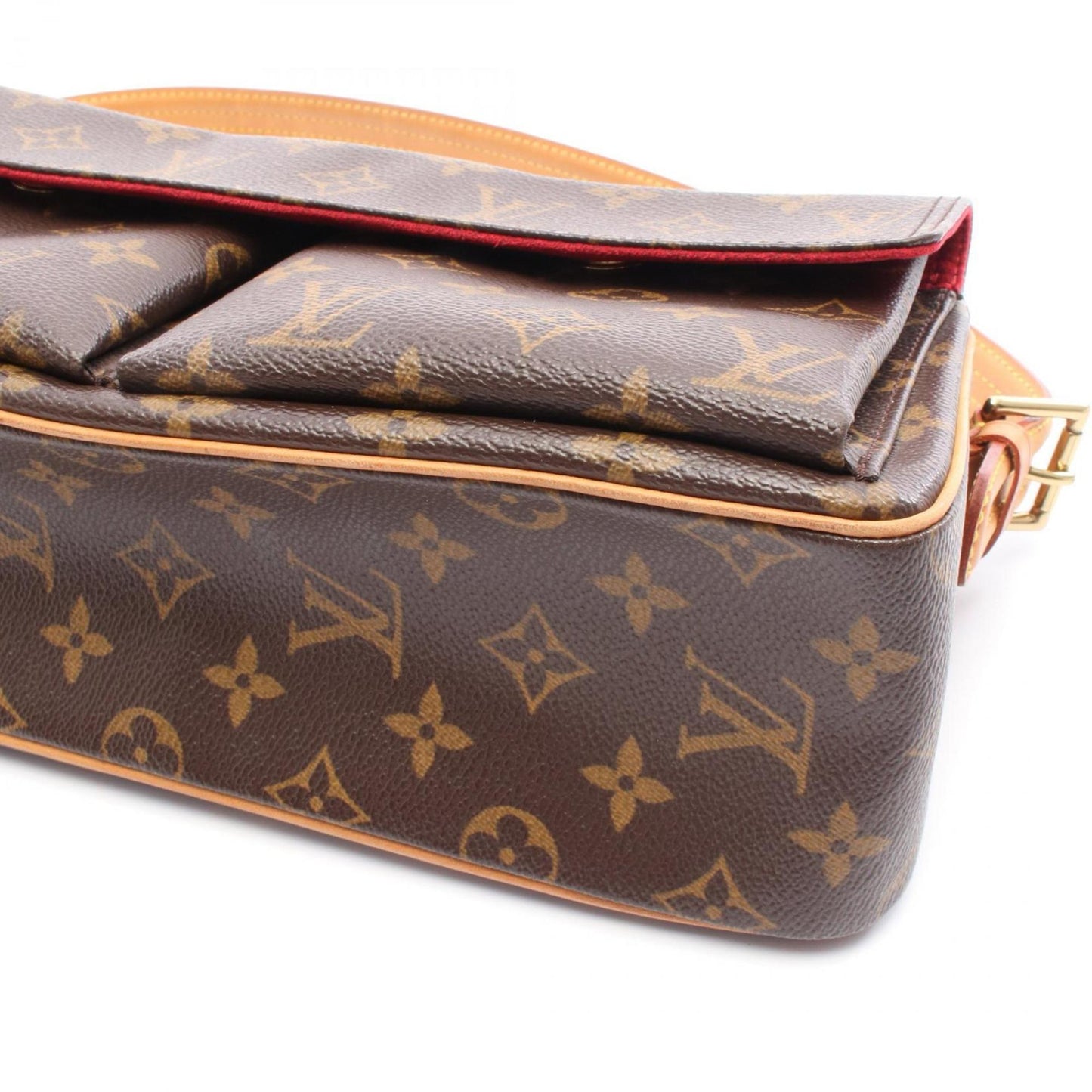 Louis Vuitton Viva Cite Mm Monogram Shoulder Bag Coated Canvas Leather