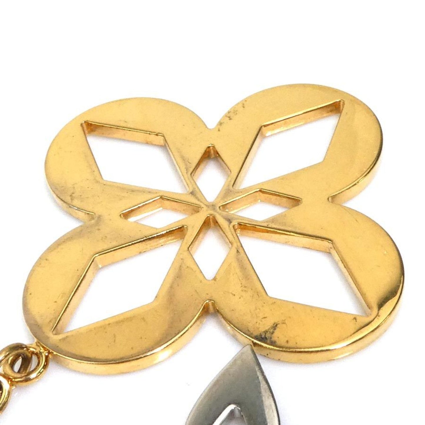 Louis Vuitton Charm Keyring Maltage Blossom Metal Gold X Silver