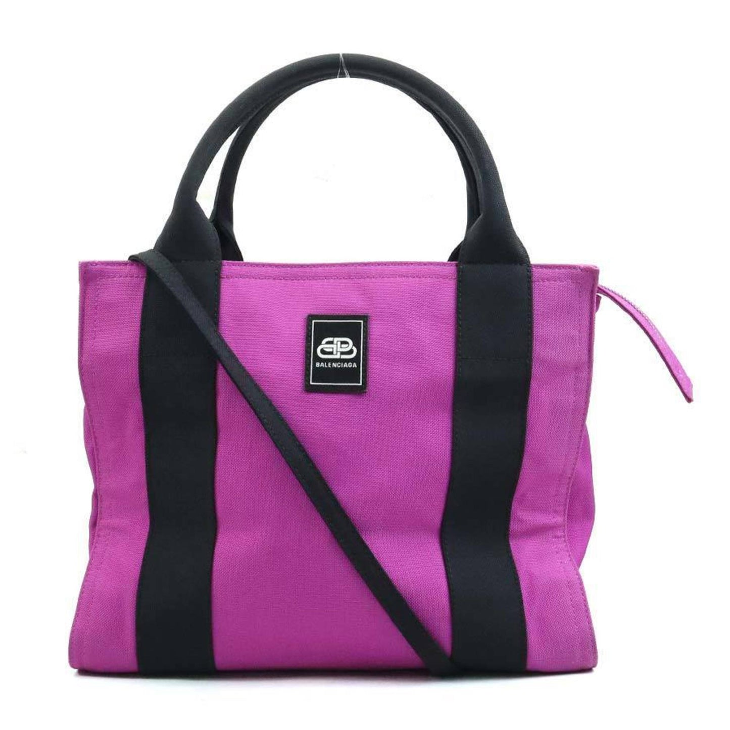 Balenciaga Balenciaga Handbag Shoulder Bag Canvas Purple Black