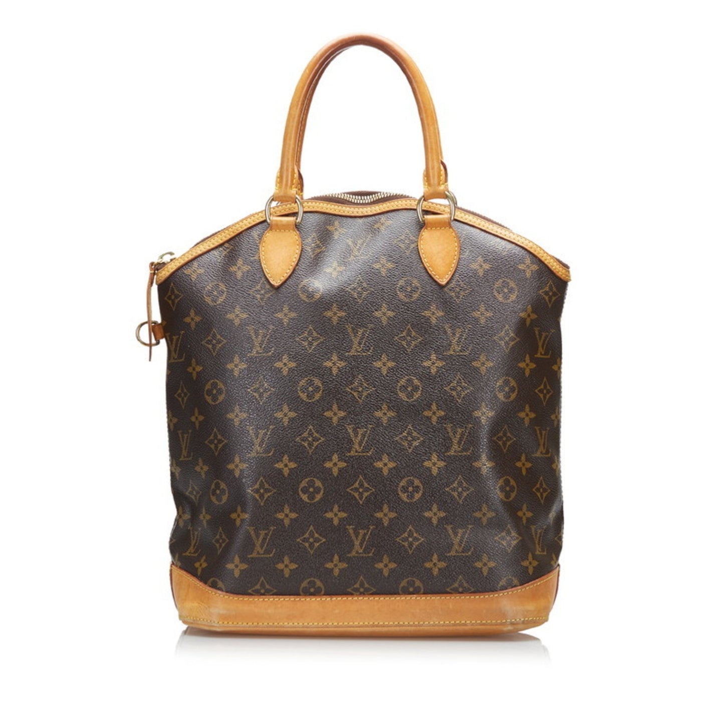 Louis Vuitton Monogram Lockit Mm Handbag Tote Bag M40606 Brown Pvc Leather