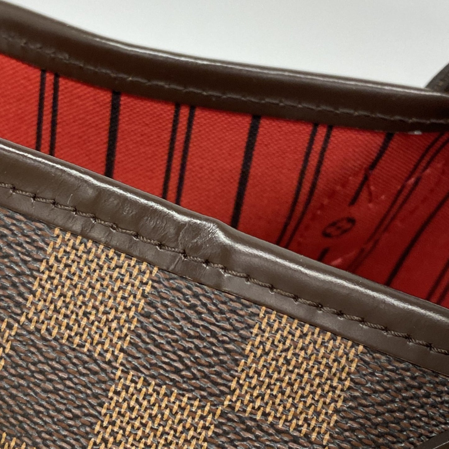 Louis Vuitton Damier Neverfull Mm Tote Bag N51105 Ebene