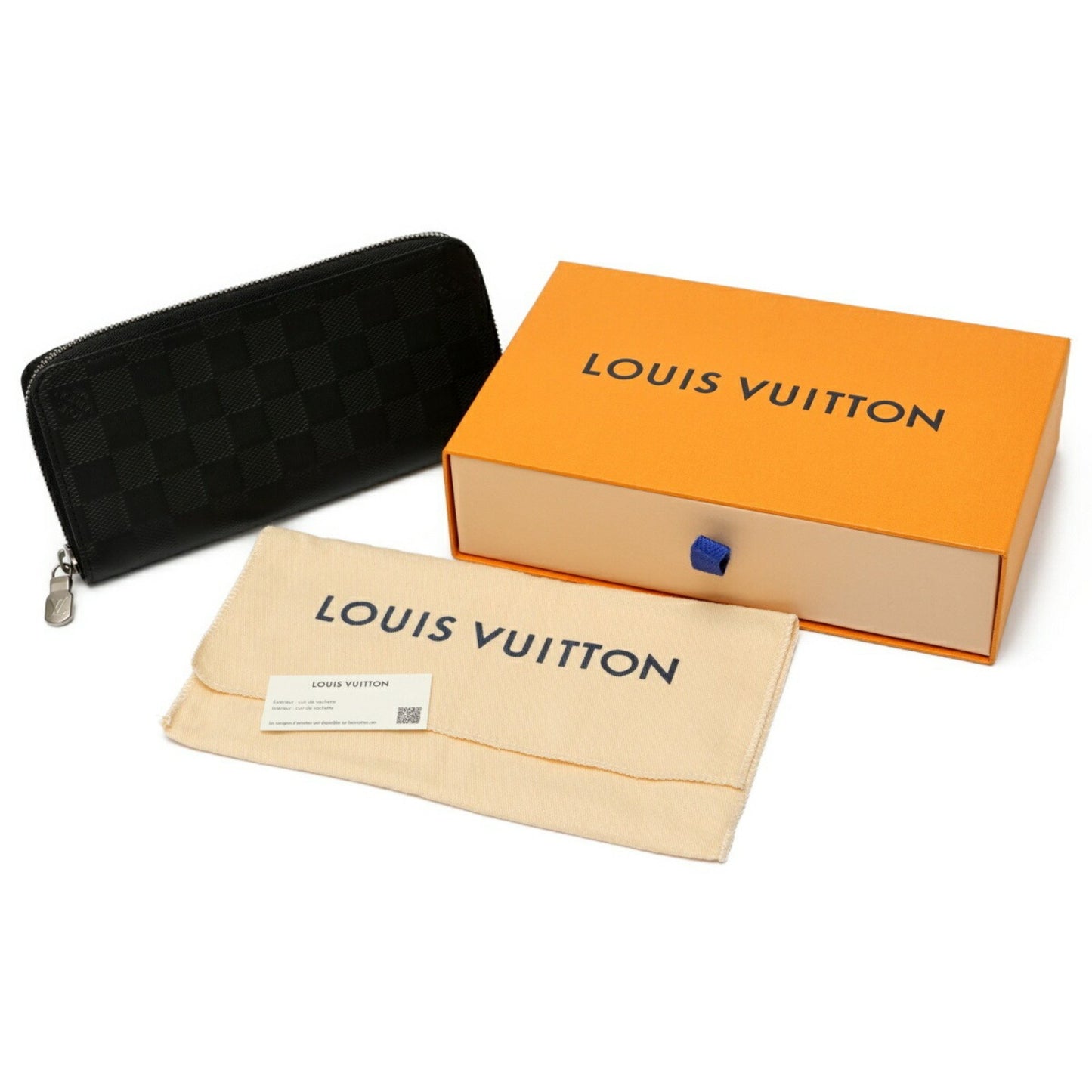 Louis Vuitton Zippy Wallet Vertical N63548 Damier Infinie Noir (Black) S-158507