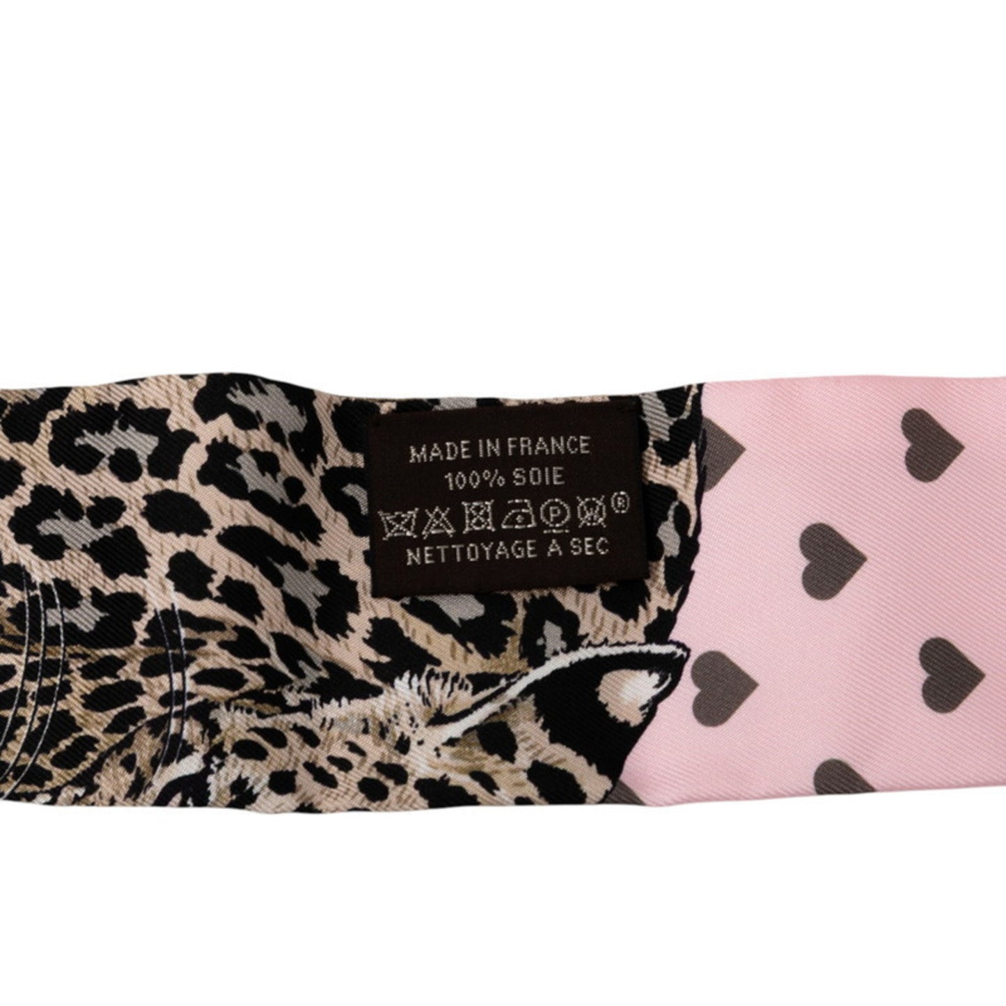 Hermes Herms Twilly Jungle Love Scarf/Muffler In Pink