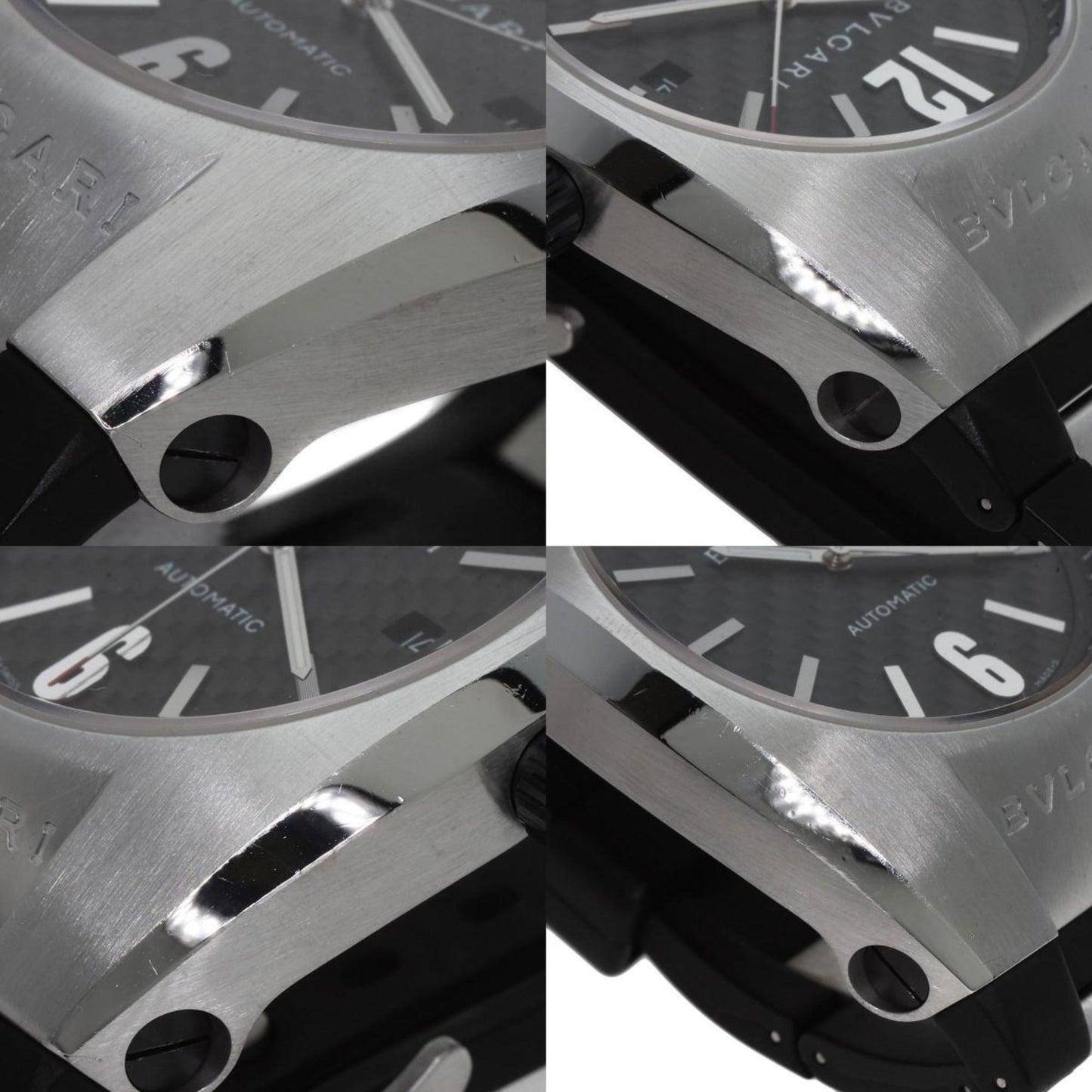 Bvlgari Eg40 Ergon Carbon Watch Stainless Steel Rubber