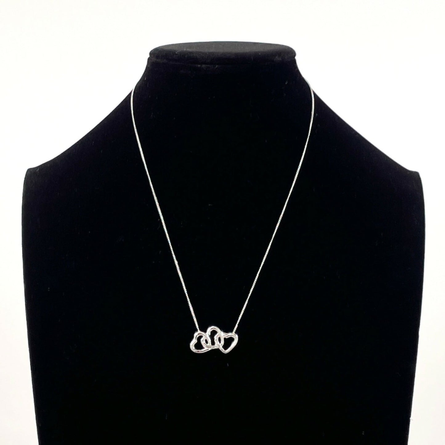 Tiffany & Co. Tiffany Triple Heart Necklace In 925 Sterling Silver