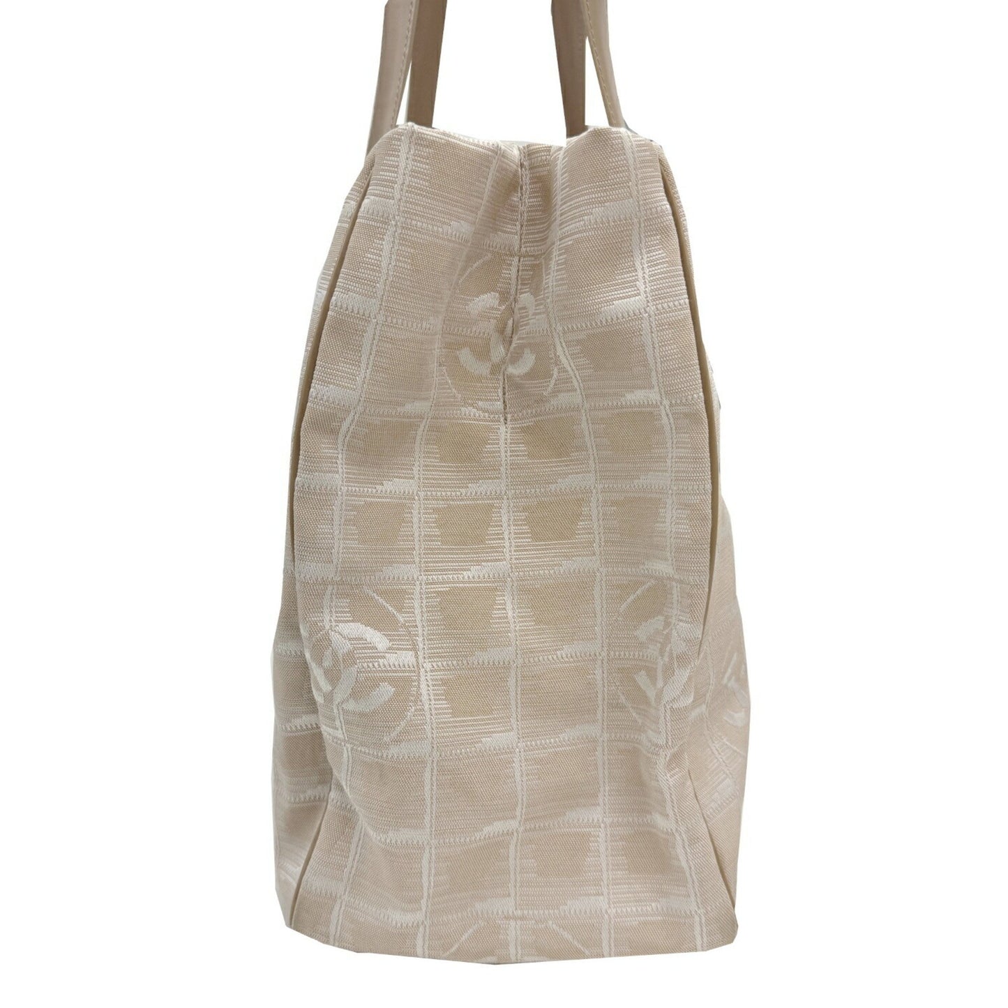 Chanel New Travel Line Tote Bag Beige Nylon 1 2008