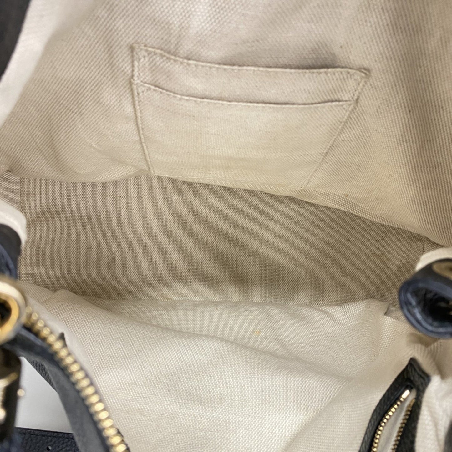 Gucci Soho Shoulder Bag 536194 Leather Black Champagne
