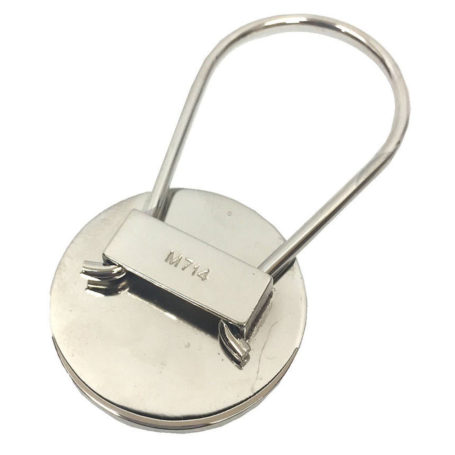 Prada Keychain M714 Charm Metal Black