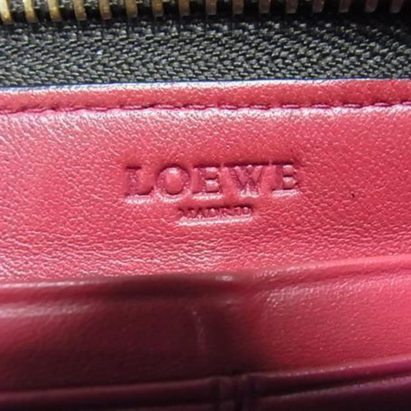 Loewe Anagram Zip-Around Wallet - Beige And Brown Canvas Leather