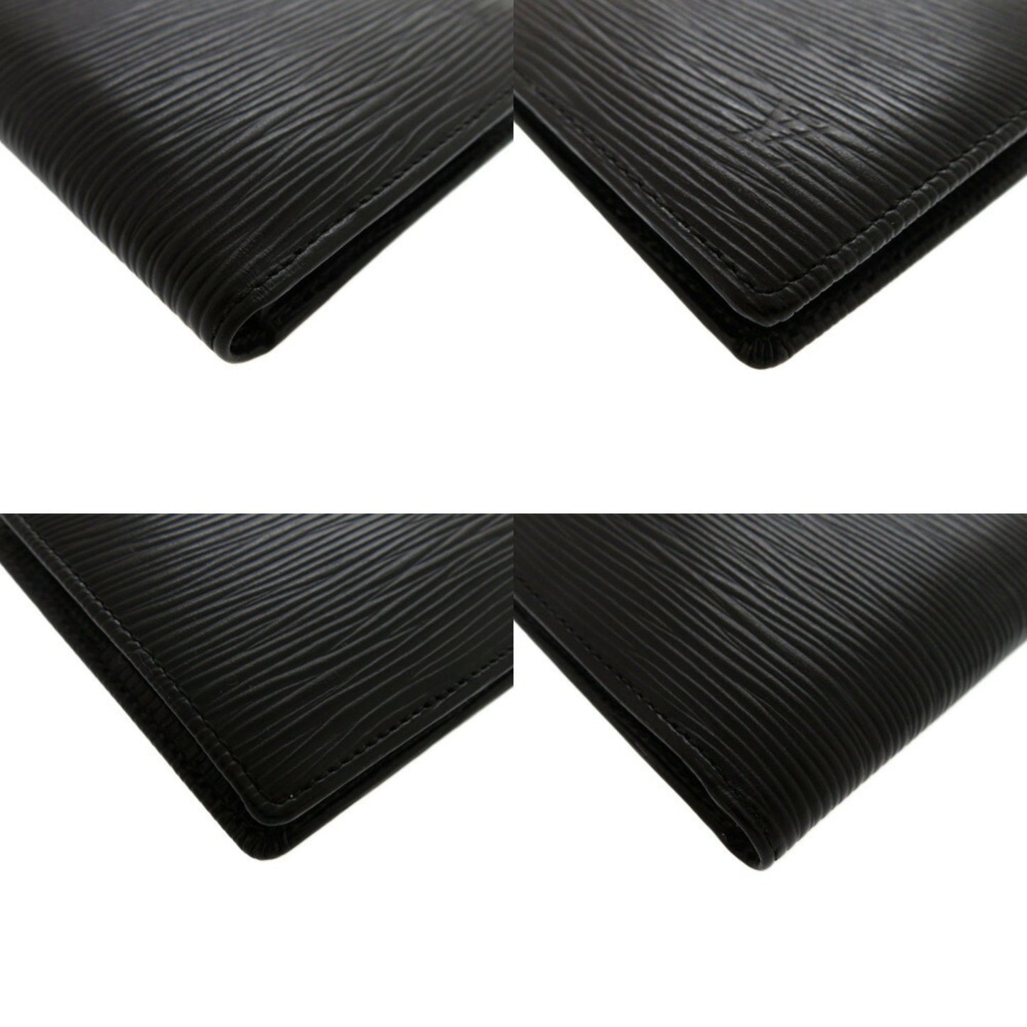 Louis Vuitton Portefeuille Marco Leather Noir Lv Black Bifold Wallet 0656Louis Vuitton