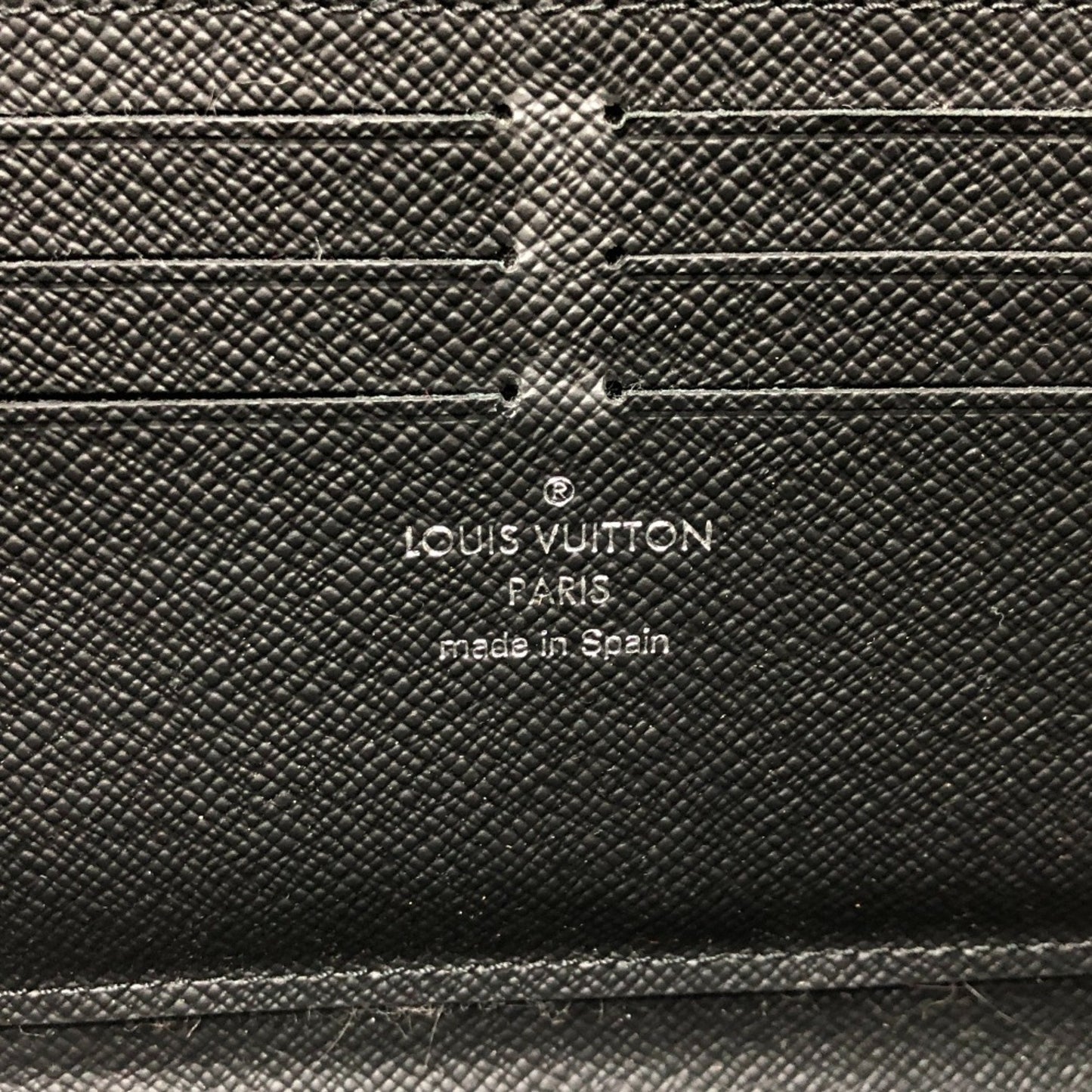 Louis Vuitton N60379 Damier Graphite Zippy Dragonne L-Shaped Long Wallet With Strap