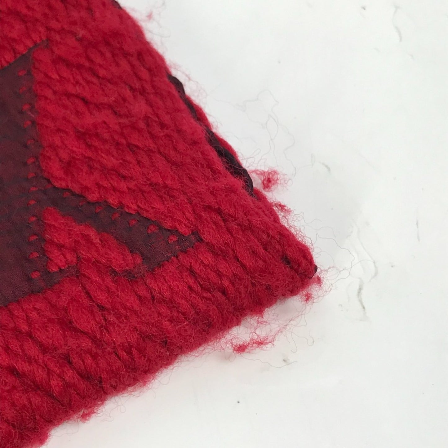 Louis Vuitton M72432 Fringe Scarf Red