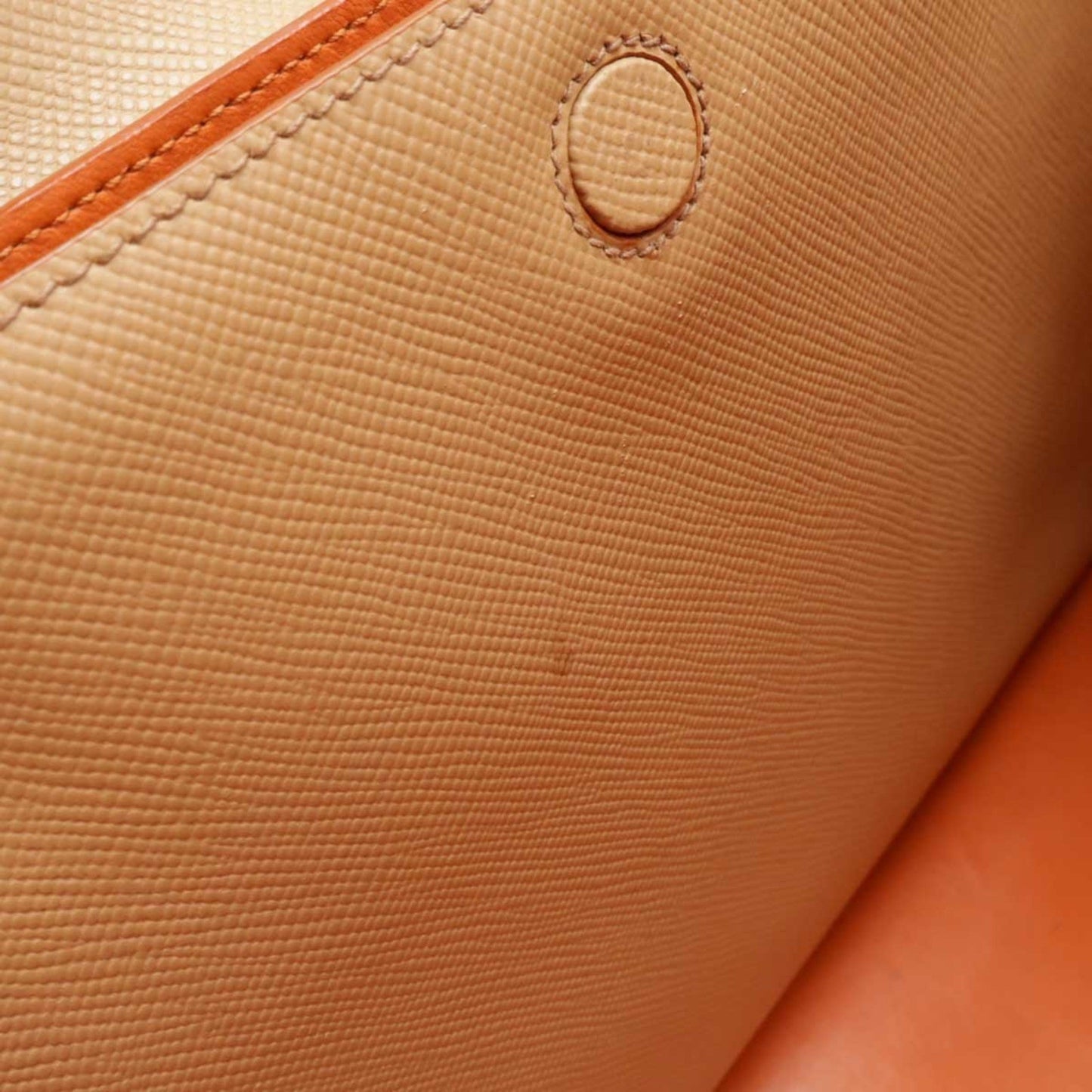 Prada Prada Double Tote Bag Handbag Saffiano Leather Noisette Beige Orange Purchased At A Japanese