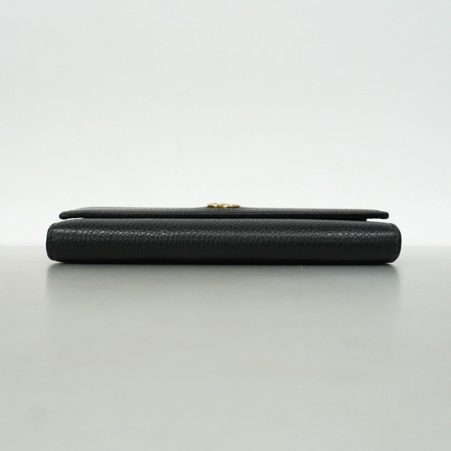Gucci Gg Marmont Long Wallet 456116 Leather Black