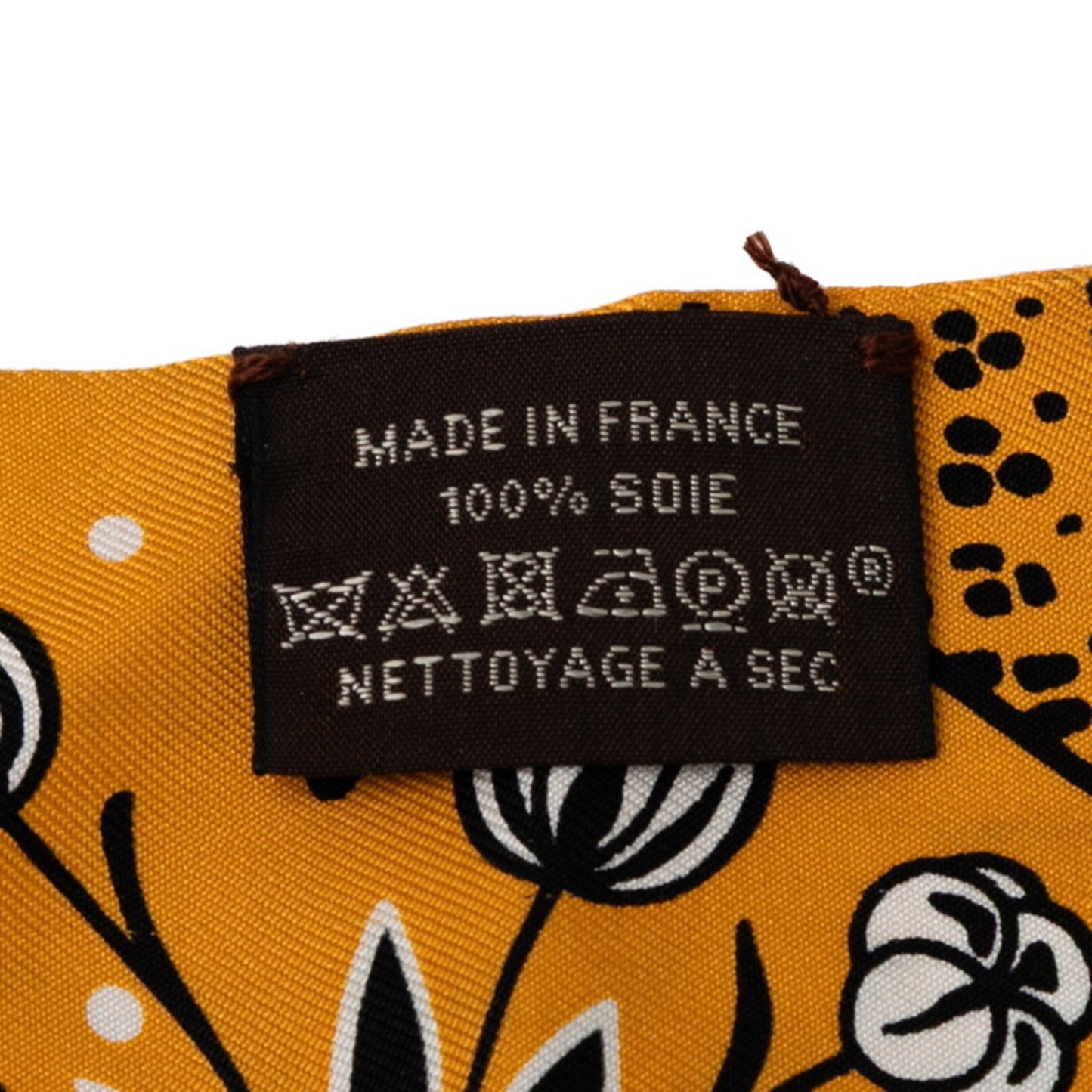 Hermes Herms Twilly Les Leopard Print Scarf/Muffler In Orange
