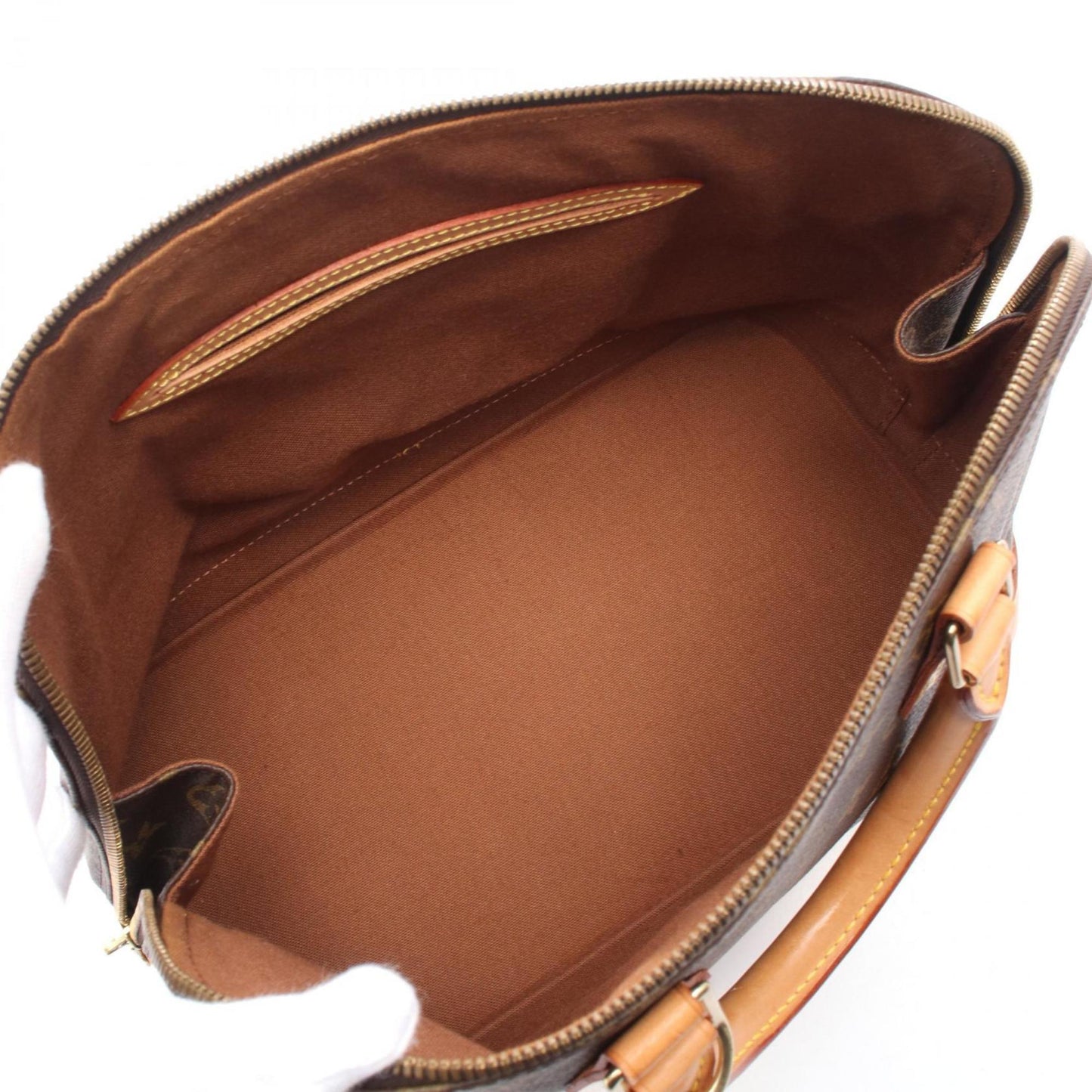 Louis Vuitton Alma Pm Handbag Coated Canvas Leather Monogram
