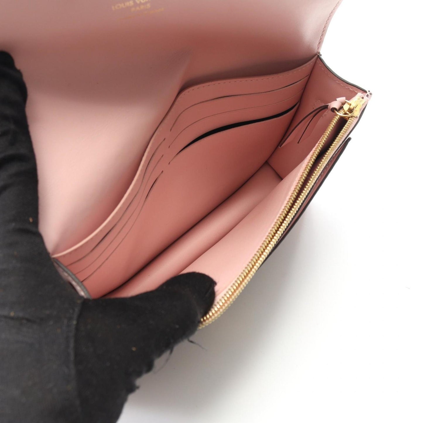 Louis Vuitton Portefeuille Flore Chain Shoulder Bag