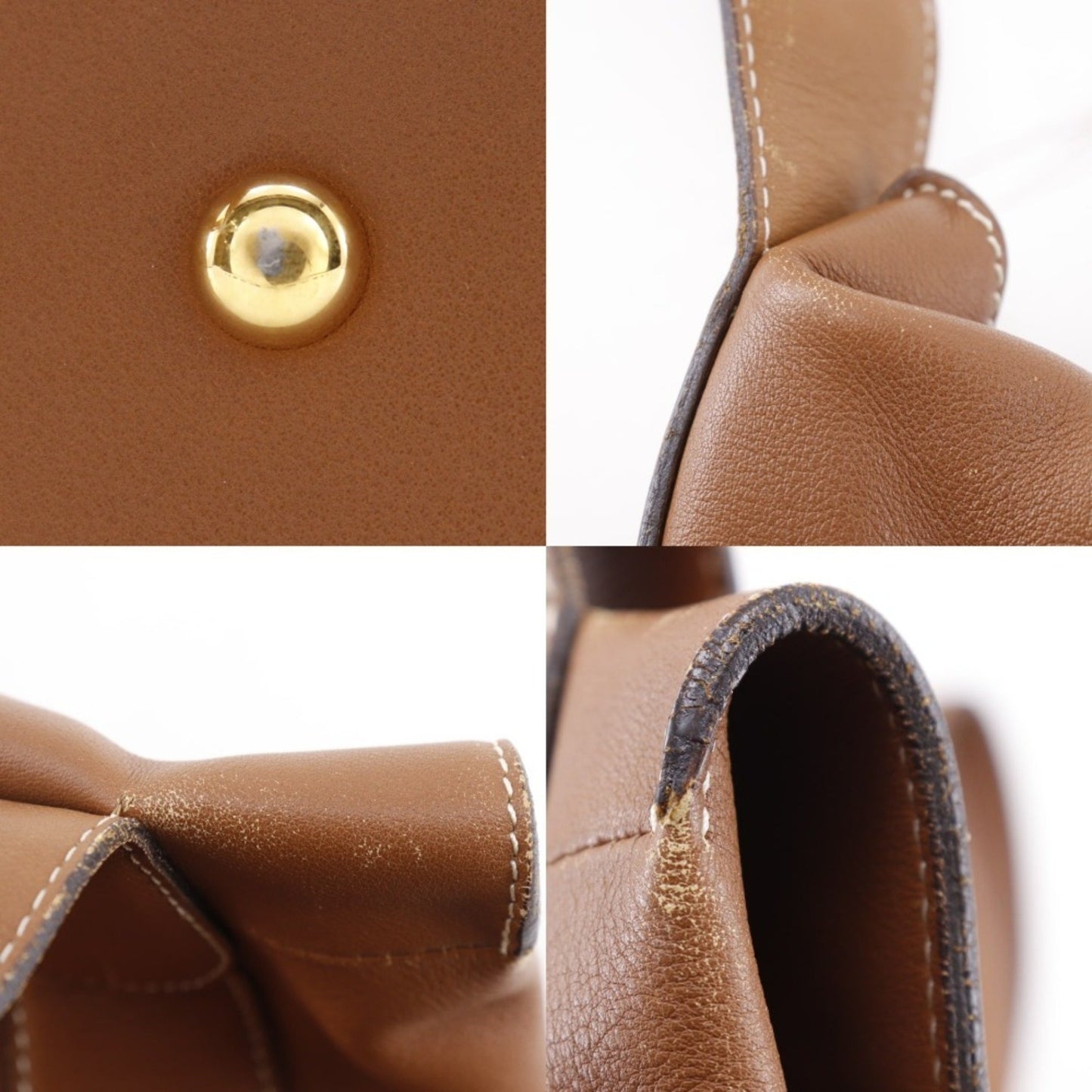 Loewe L Shoulder Bag Calf Brown A5 Logo