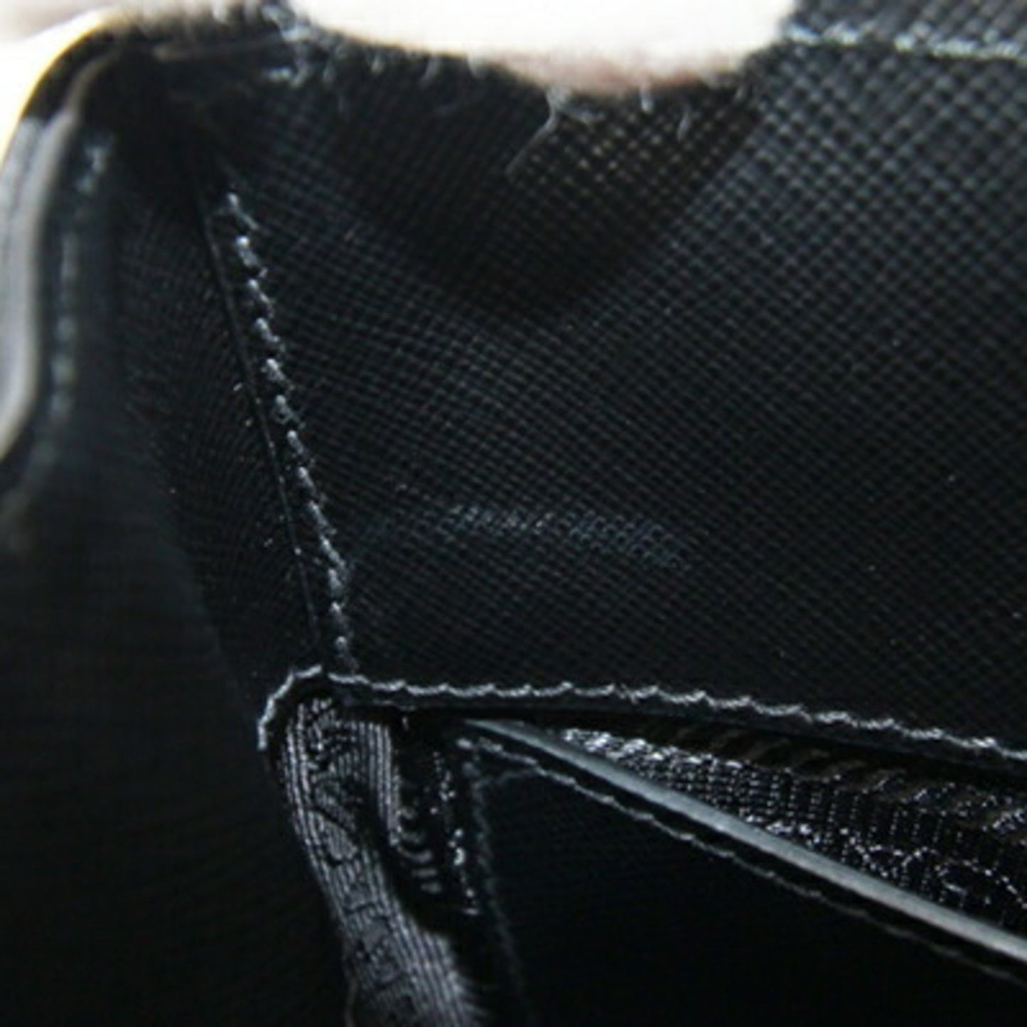 Prada Handbag 1Ba014 Black Brown Nylon Leather Shoulder Bag Check