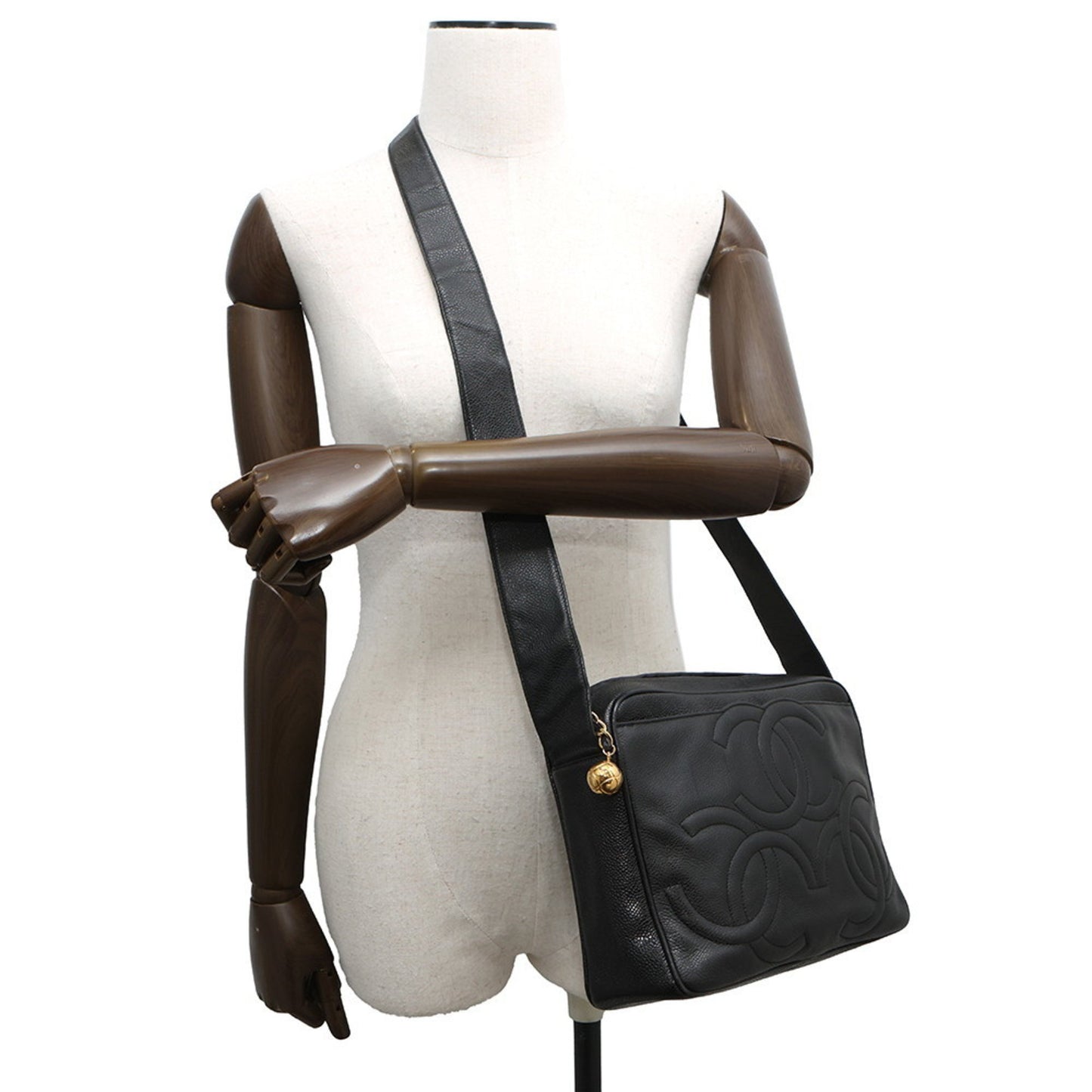 Chanel Triple Coco Caviar Skin Shoulder Bag