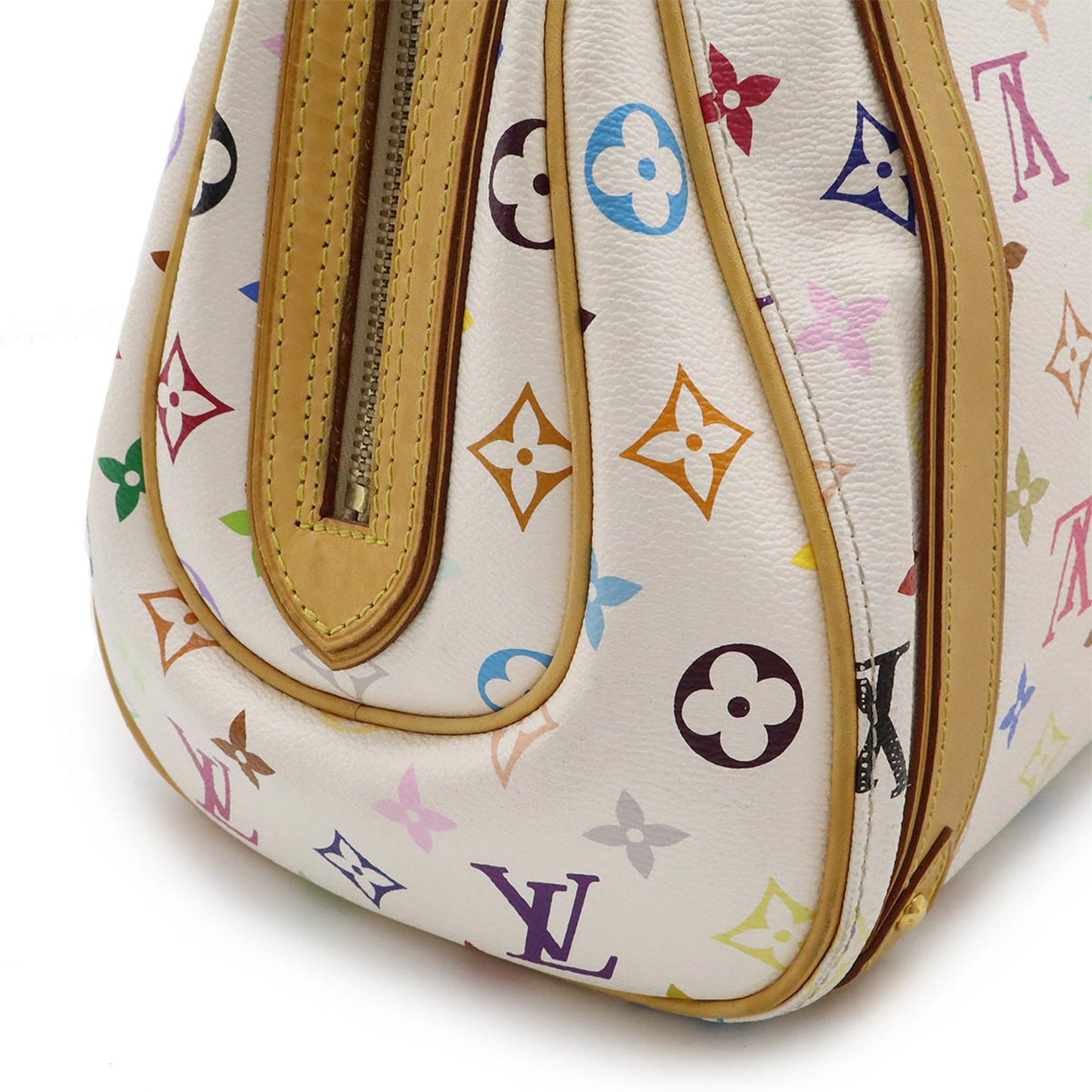 Louis Vuitton Louis Vuitton Monogram Multicolor Priscilla Handbag Blanc White M40096