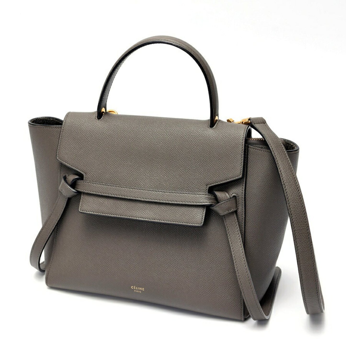 Celine Belt Bag Micro 189153Zva.10Dc 18015 Grained Calfskin Grey S-158435