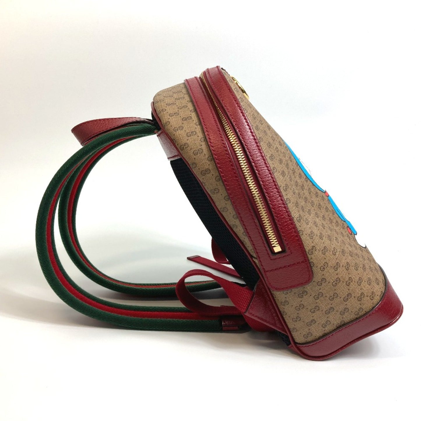 Gucci 647816 Gg Supreme Backpack Backpack Beige X Red