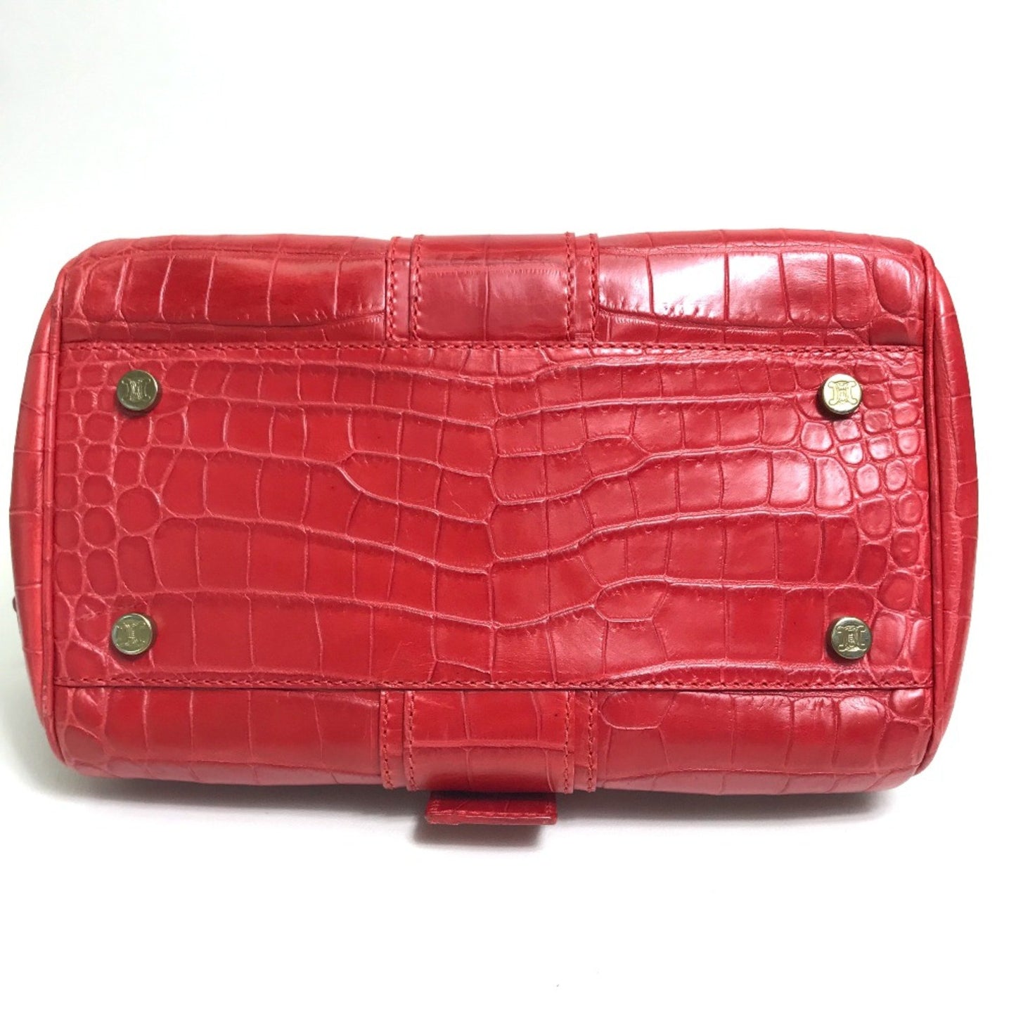 Celine Belt Bag Hand Bag Red Goldhardware