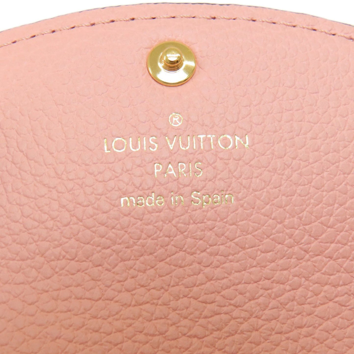 Louis Vuitton M81520 Portomonnaie Rosalie Rose Poodle Wallet/Coin Case Empreinte