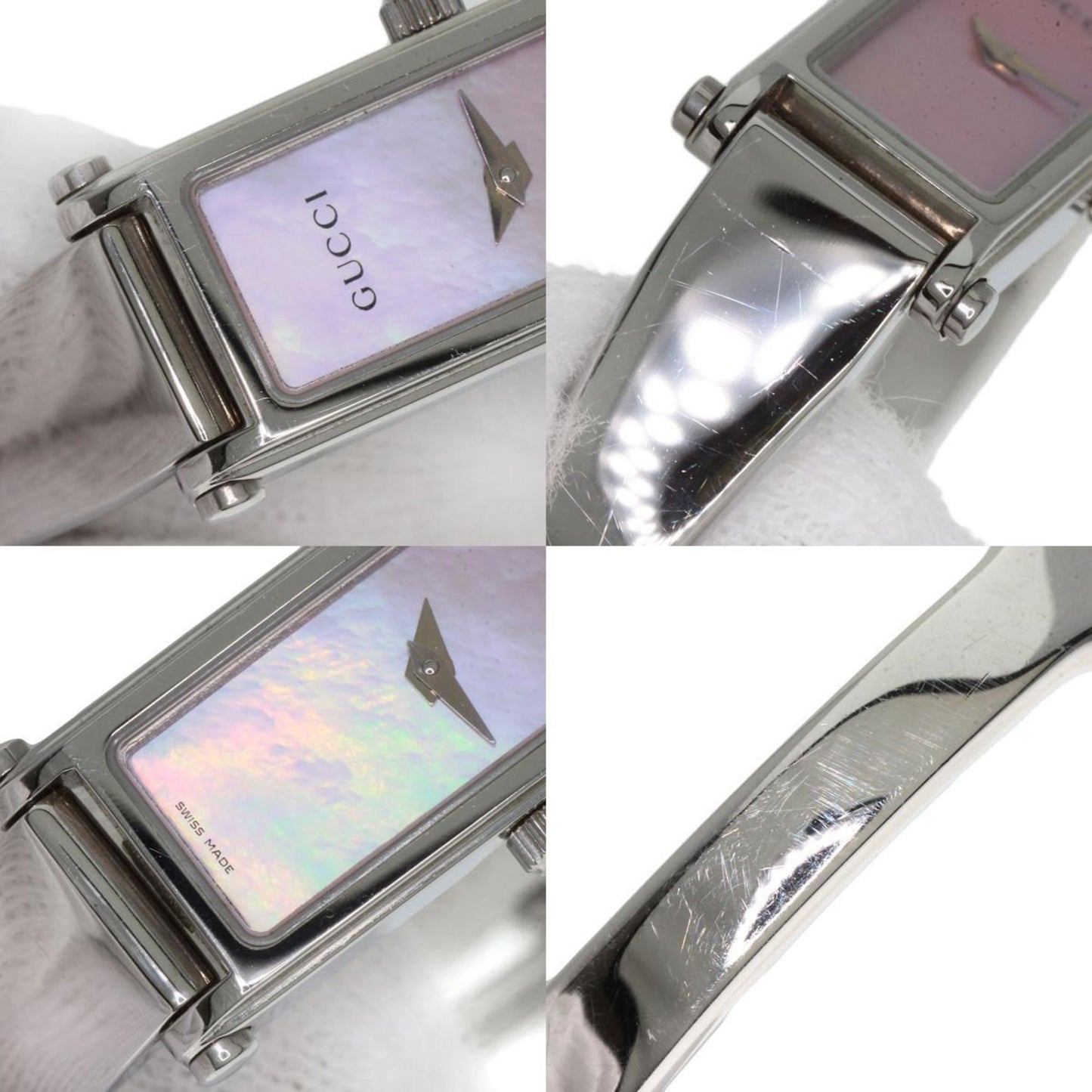 Gucci 1500L Square Face Watch Stainless Steel Ss