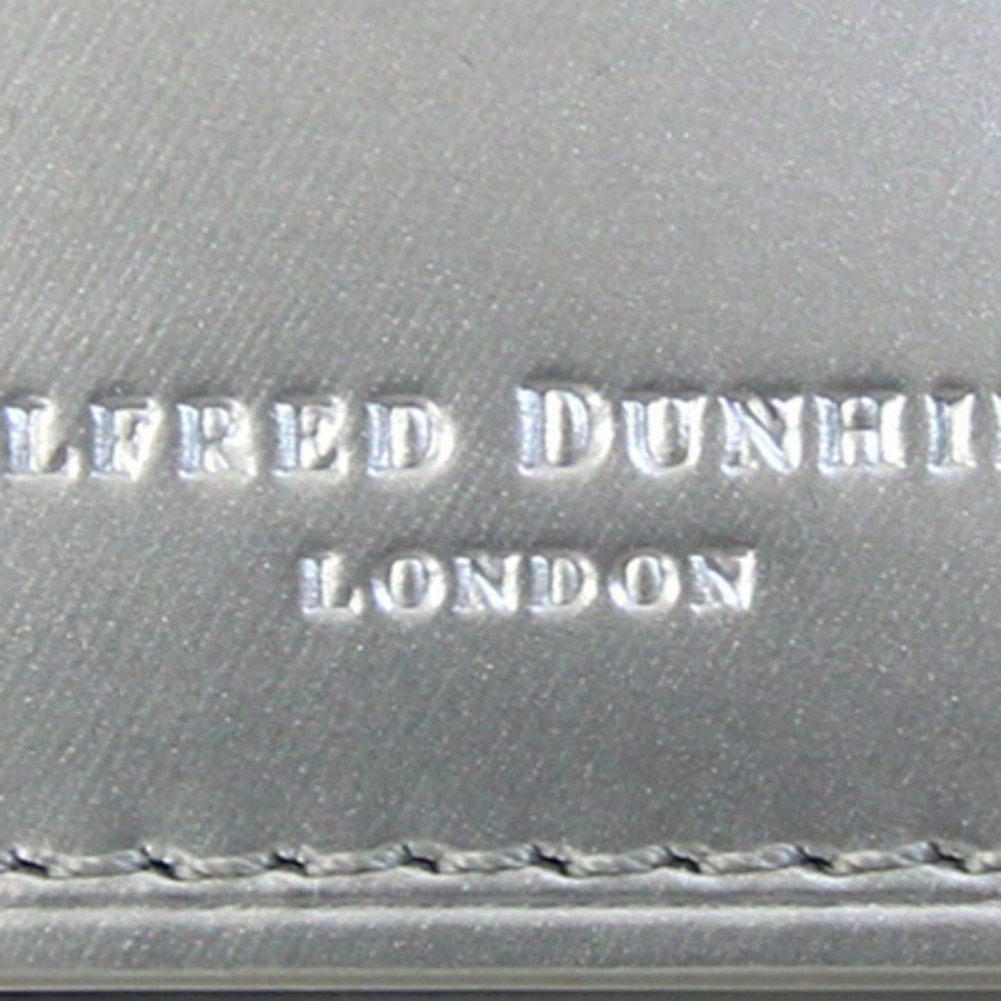 Dunhill Card Case Duke Metallic Du18F2470Dc074 Silver Black Patent Leather Pass Business Holder