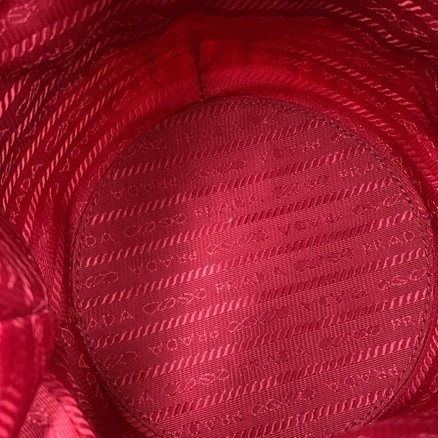 Prada Handbag Drawstring Bucket Bag Canvas Raffia 1Bh115 Prada 2-Way