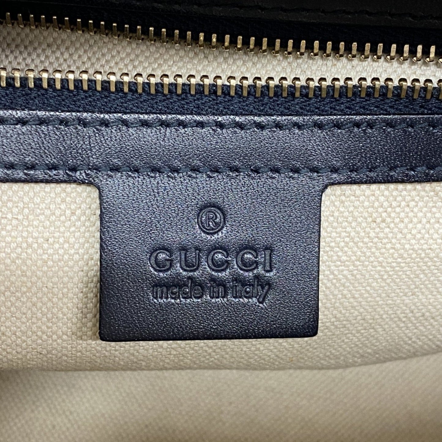 Gucci Gg Canvas Sherry Line Handbag 269876 Navy