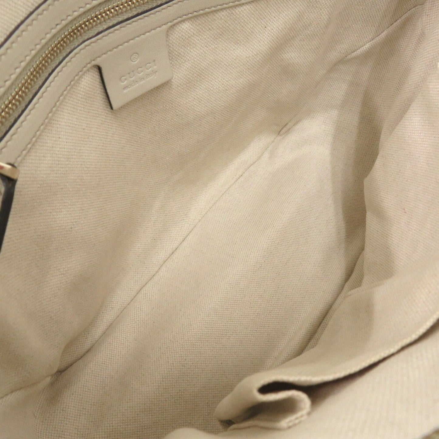 Gucci 353119 Guccissima Leather Ivory Handbag 1142Gucci