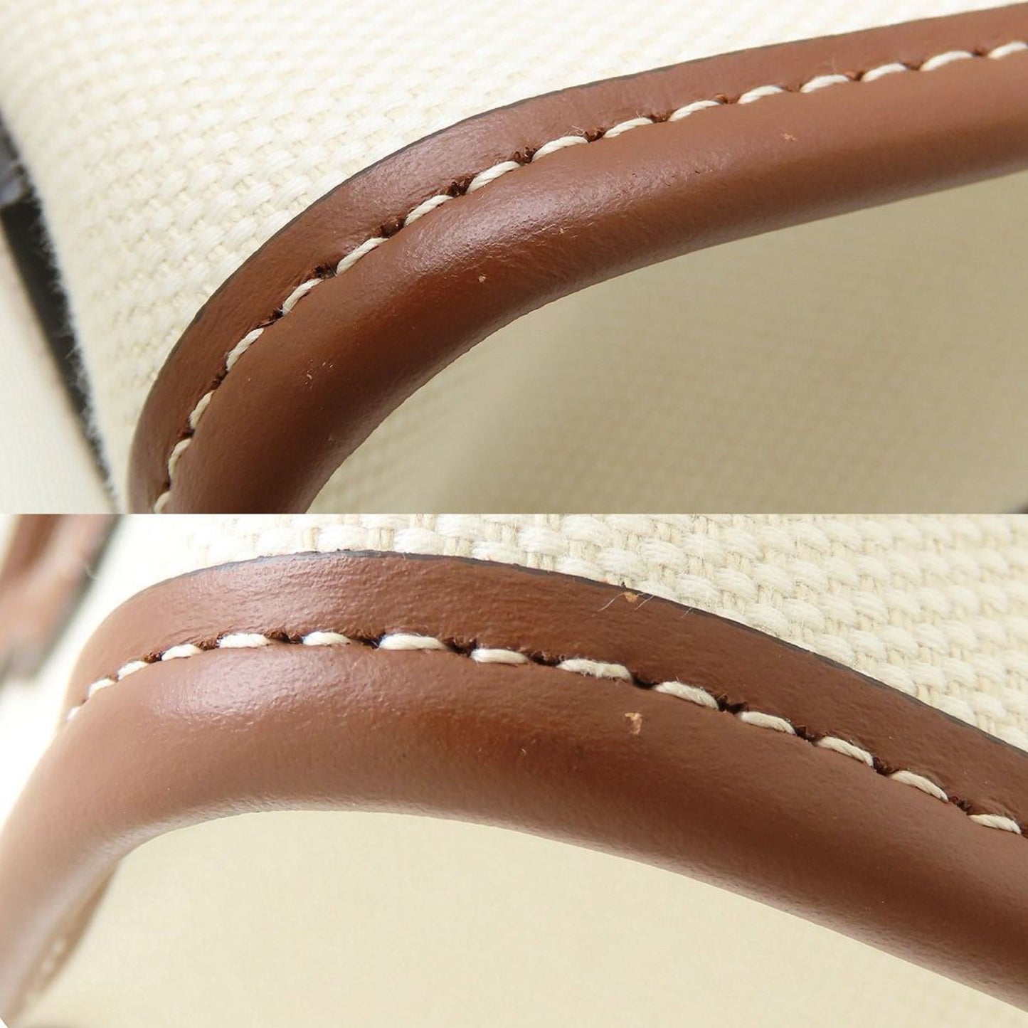 Burberry Mini Freya Tote 80441431 Shoulder Bag Canvas X Leather Natural Tan 352510