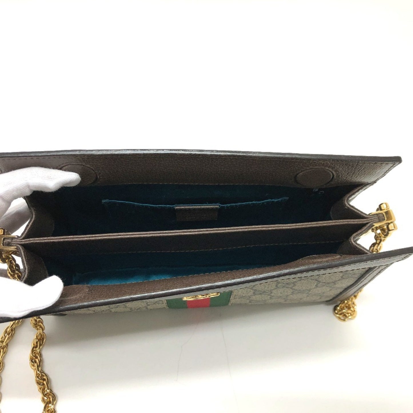 Gucci 503877 Ophidia Gg Small Chain Shoulder Bag In Supreme Canvas
