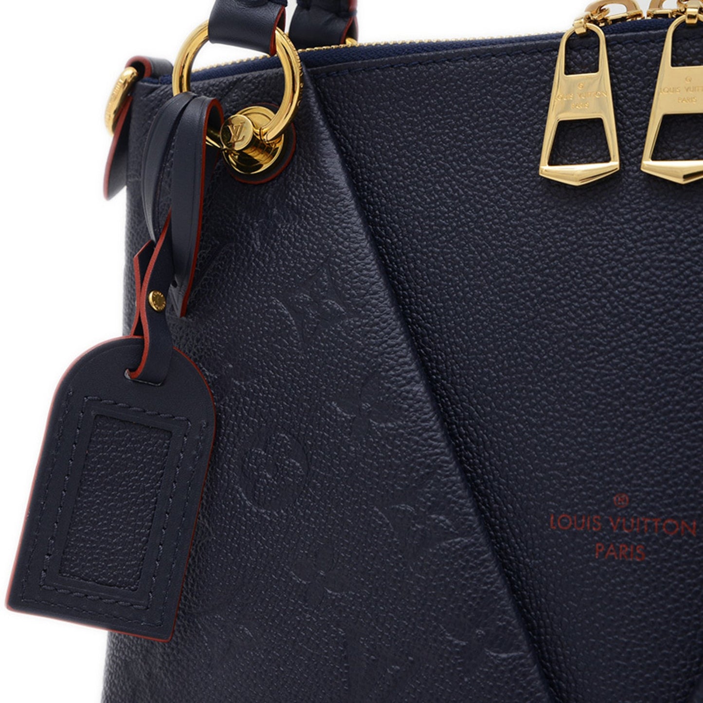 Louis Vuitton Monogram Empreinte V Tote Bb 2Way Bag Shoulder Marine Rouge M44845
