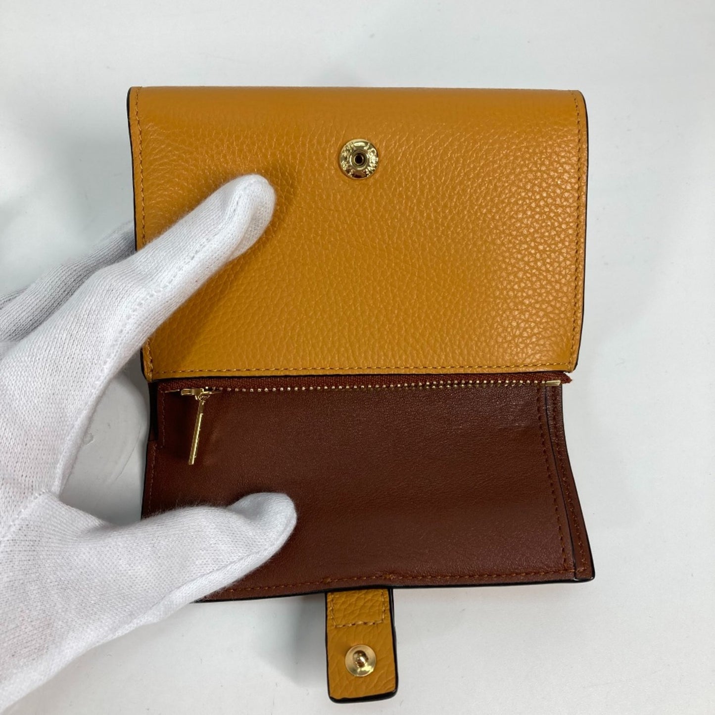 Loewe C660Z41X01 Compact Wallet Folded Wallet Toffee/Tan Brown