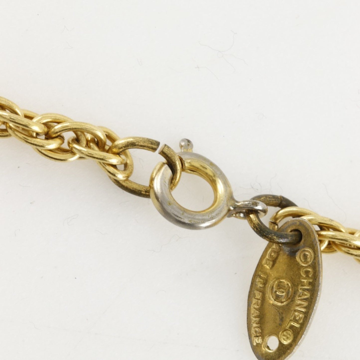 Chanel Chanel Coco Mark Necklace Gold Plated Approx. 13.6G Coco