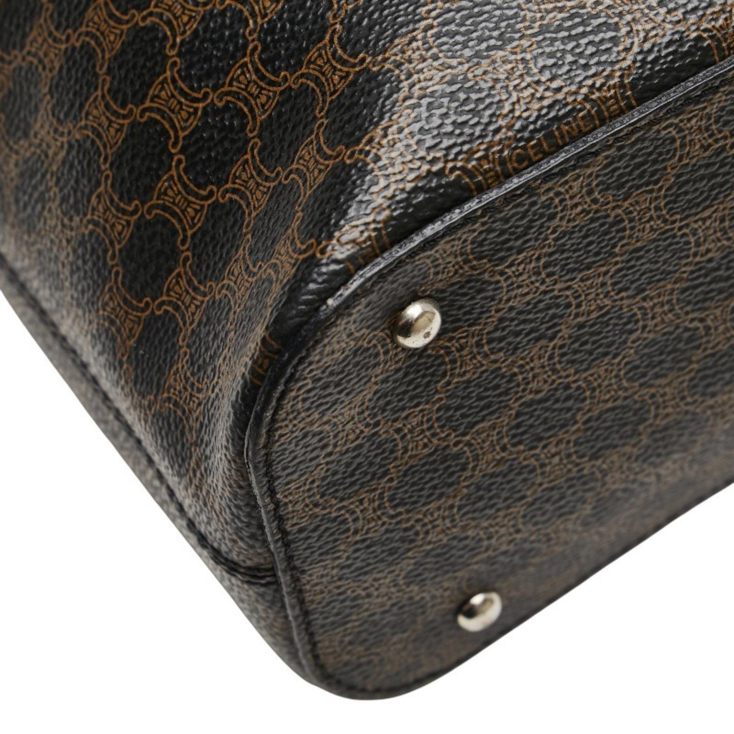 Celine Macadam Handbag In Black