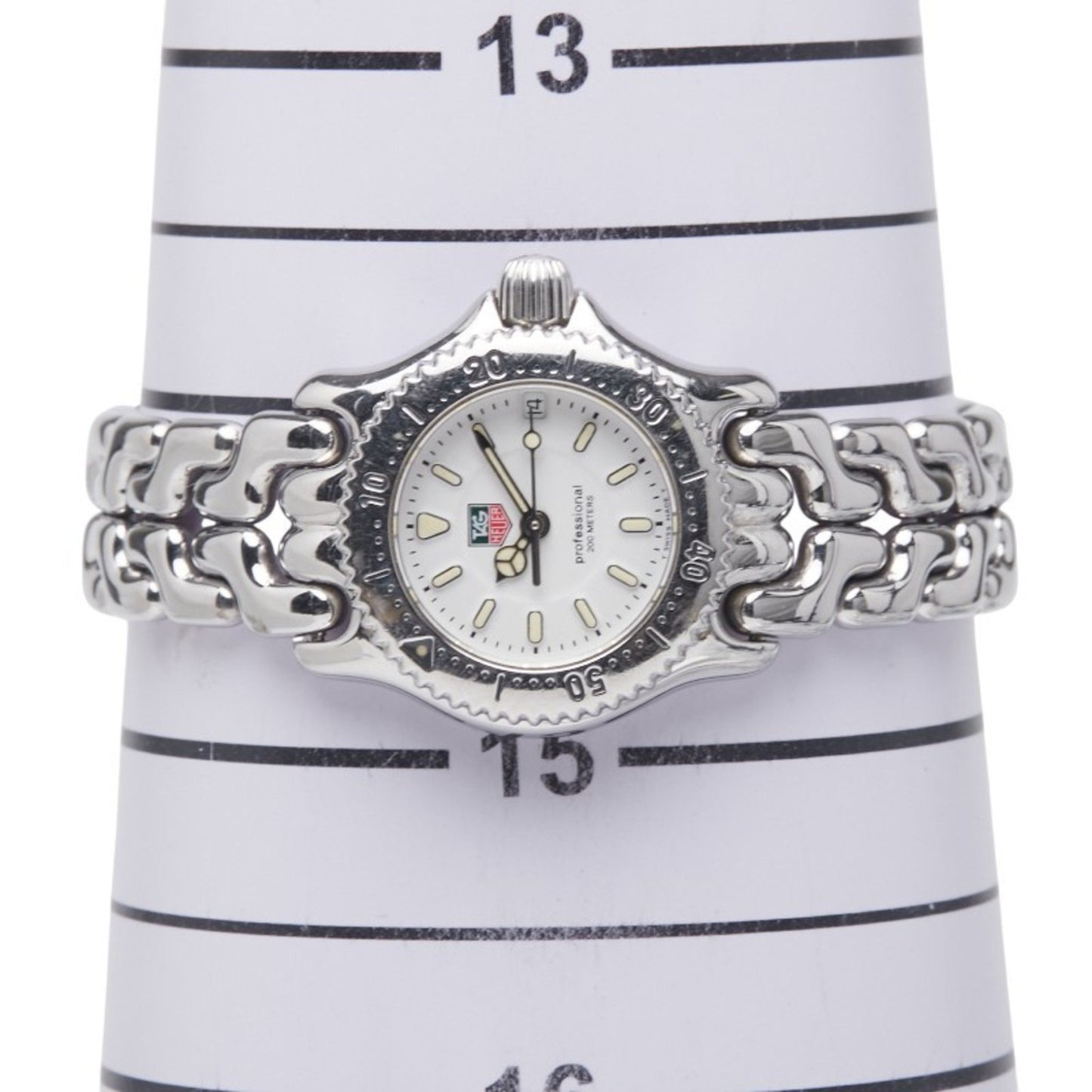 Tag Heuer Cell Watch Wg1410-0 Quartz White Dial Stainless Steel