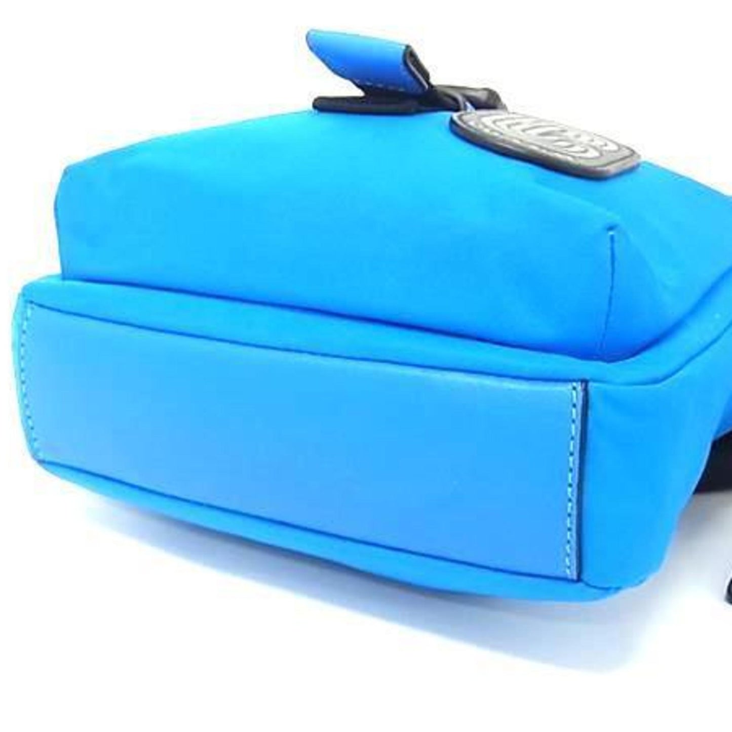 Coach Max Shoulder Bag C9836 Blue/Black Nylon/Leather