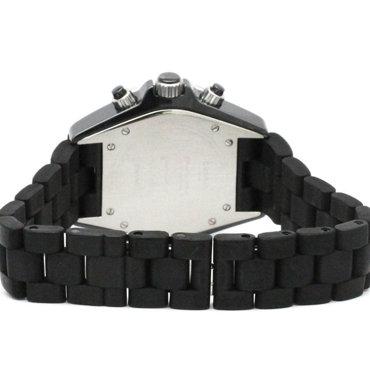 Chanel J12 Chronograph Ceramic Rubber Automatic Watch H0939 Polished