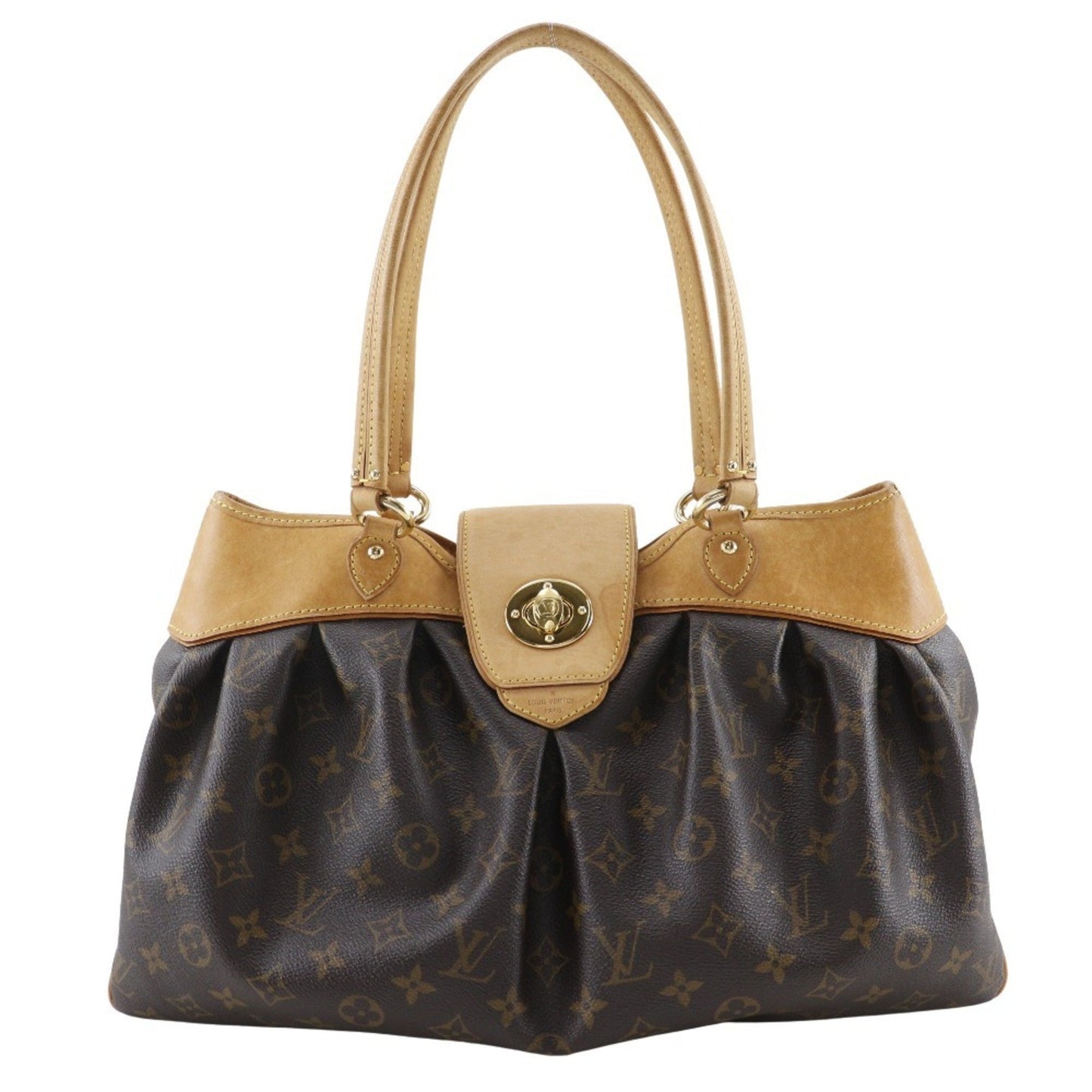 Louis Vuitton Louis Vuitton Boesi Mm Tote Bag M45714 Monogram Canvas 2009 Brown Mi0099 Turnlock