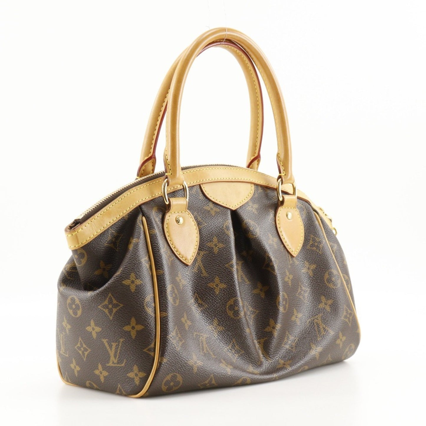 Louis Vuitton Tivoli Pm Handbag M40143 Monogram Canvas 2011 Brown A5