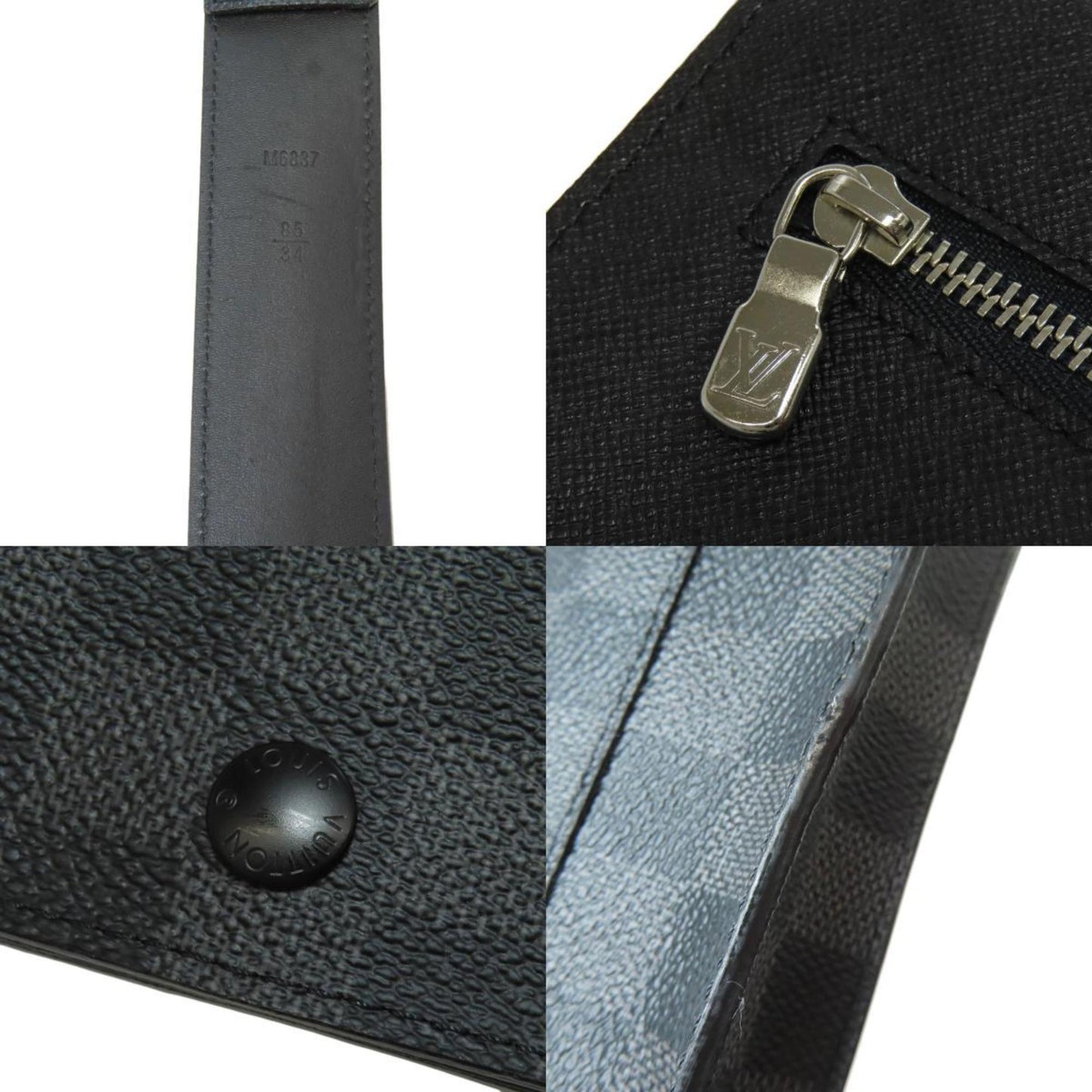 Louis Vuitton M6837T Santur Pochette Homme Body Bag Damier Canvas