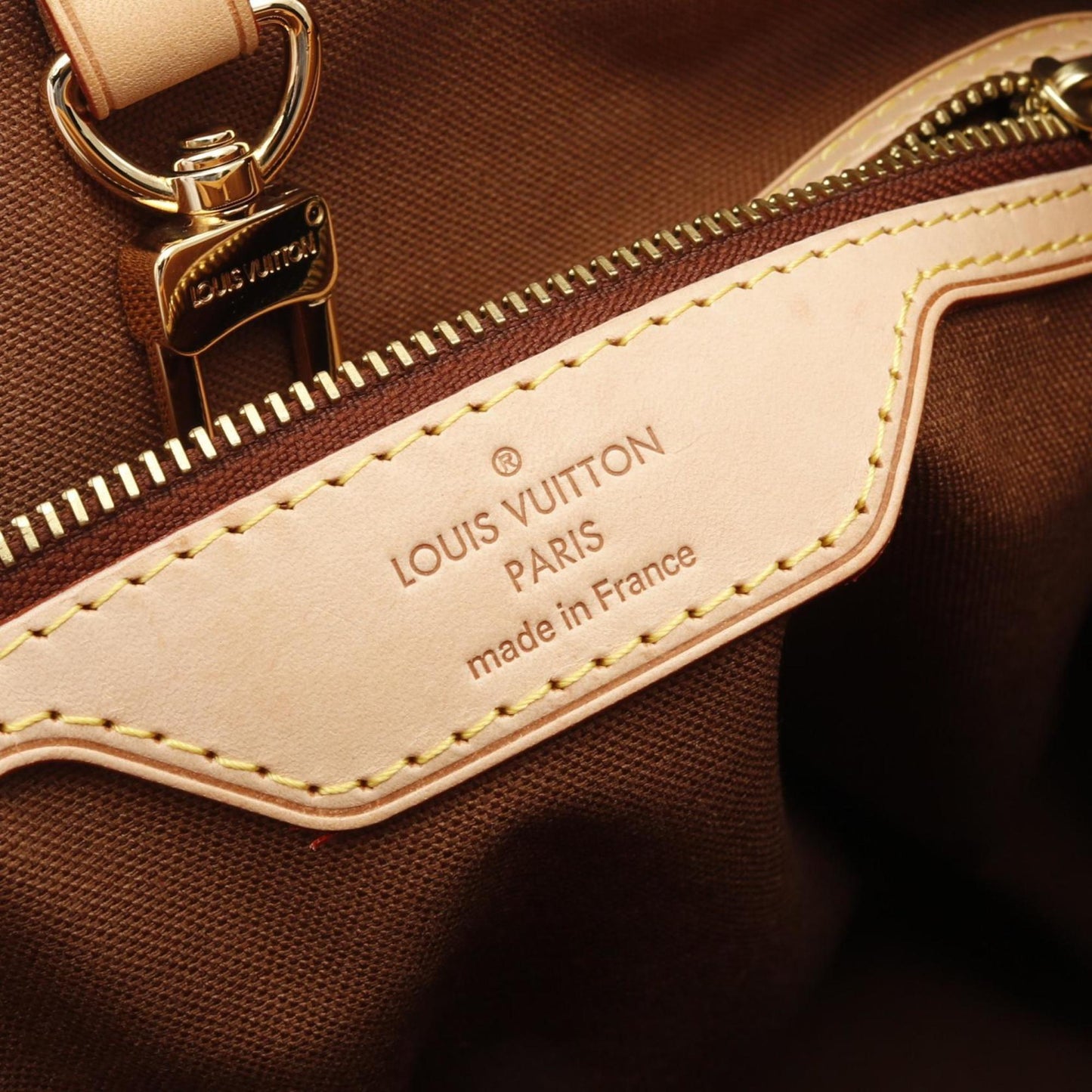 Louis Vuitton Batignolles Vertical Tote Bag Coated Canvas Leather Monogram