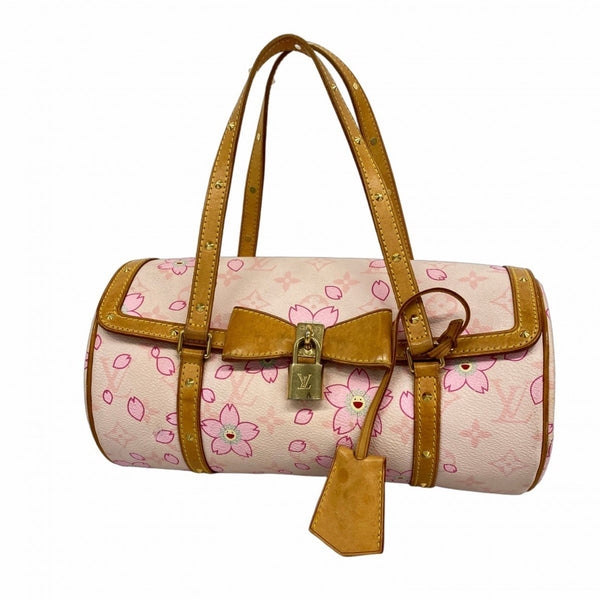 Louis Vuitton Monogram Cherry Blossom Papillon M92010 Rose Handbag